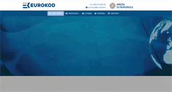 Desktop Screenshot of eurokod.hr